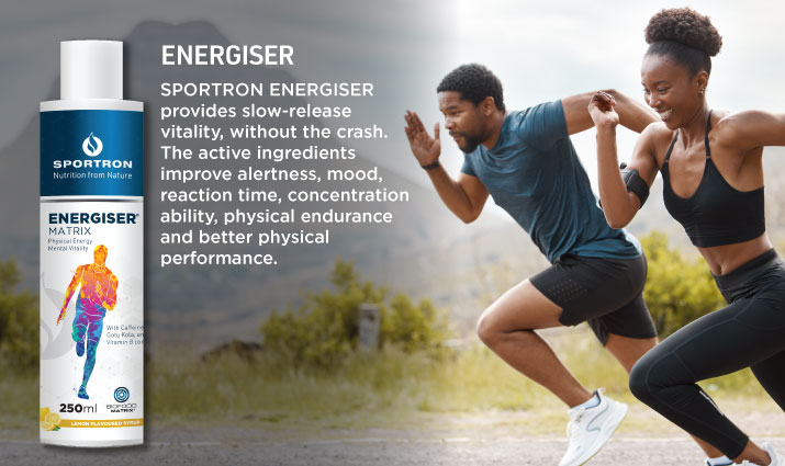 REVITALISE NATURALLY WITH SPORTRON ENERGISER