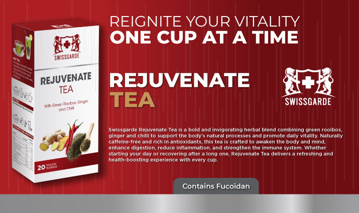 SWISSGARDE REJUVENATE TEA – REFRESH, RESTORE, AND REAWAKEN YOUR WELLNESS