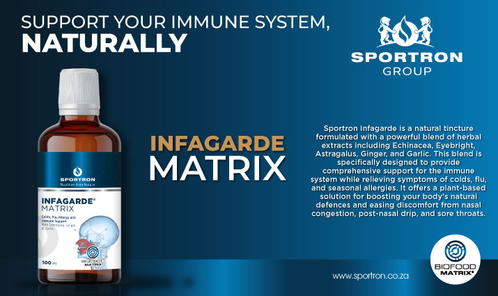 SPORTRON INFAGARDE® MATRIX: NATURAL IMMUNE AND RESPIRATORY SUPPORT WHEN YOU NEED IT MOST